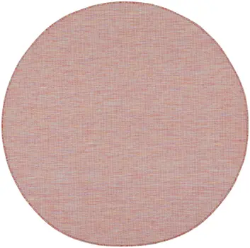 6' Dark Red Indoor Outdoor Area Rug