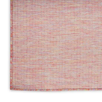 5' X 7' Red Indoor Outdoor Area Rug
