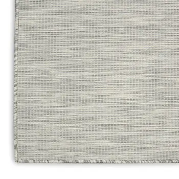 5' X 7' Light Gray Indoor Outdoor Area Rug