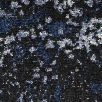 8' X 10' Light Blue Abstract Power Loom Distressed Area Rug