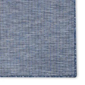 5' X 7' Navy Blue Indoor Outdoor Area Rug