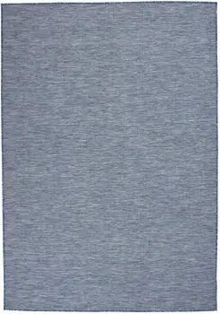 4' X 6' Navy Blue Power Loom Area Rug