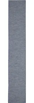 12' Navy Blue Power Loom Runner Rug