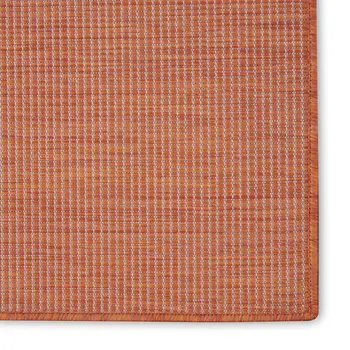 8' Rust Indoor Outdoor Runner Rug