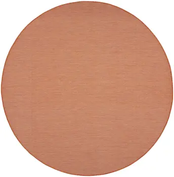 8' Terracotta Indoor Outdoor Area Rug