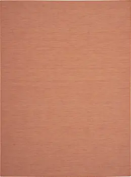 7' X 10' Terracotta Indoor Outdoor Area Rug