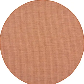 6' Terracotta Indoor Outdoor Area Rug