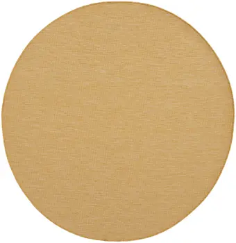 6' Yellow Indoor Outdoor Area Rug