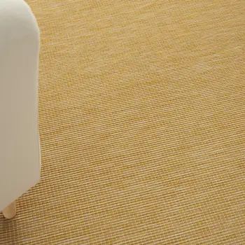 4' X 6' Yellow Indoor Outdoor Area Rug