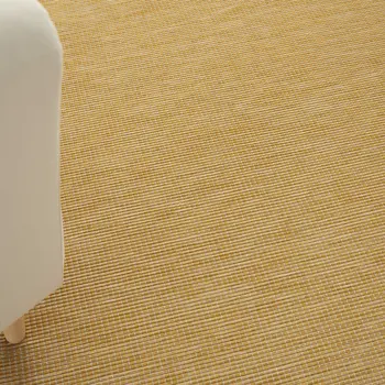 4' X 6' Yellow Indoor Outdoor Area Rug