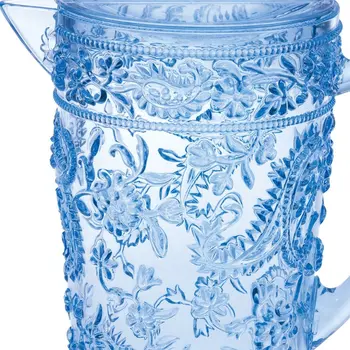 2.5 Quart Blue Paisley Acrylic Pitcher