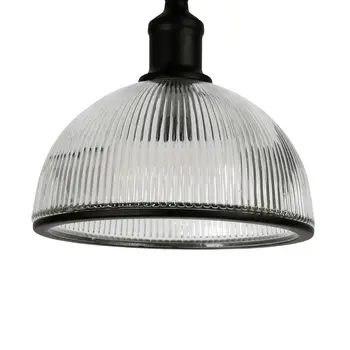 58" Black Swing Arm Floor Lamp With Clear Glass Dome Shade