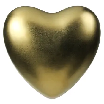6" Gold Ceramic Decorative Heart Sculpture