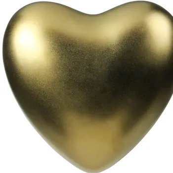 6" Gold Ceramic Decorative Heart Sculpture