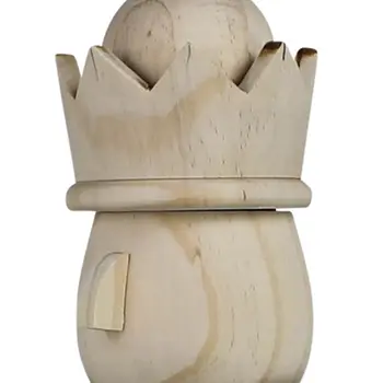 15" Natural Solid Wood Christmas Nutcracker Tabletop Sculpture