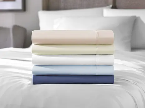 Six Piece White Tencel Lyocell King Sheet Set