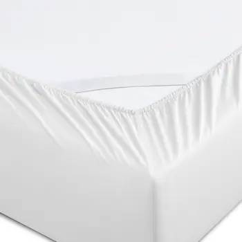 Six Piece White Tencel Lyocell Queen Sheet Set