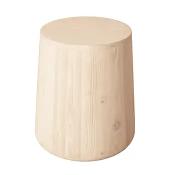 18" Natural Solid Wood Round End Table