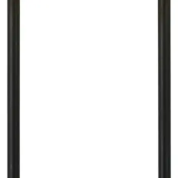 27" Gray and Black Concrete Table Lamp With White Drum Shade