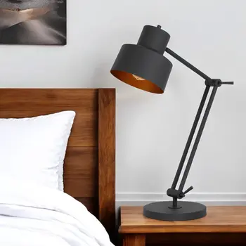 33" Black Metal Adjustable Desk Table Lamp