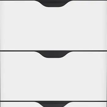 18" White Five Drawer Standard Chest