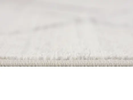 8' Beige and Gray Abstract Distressed Round Rug