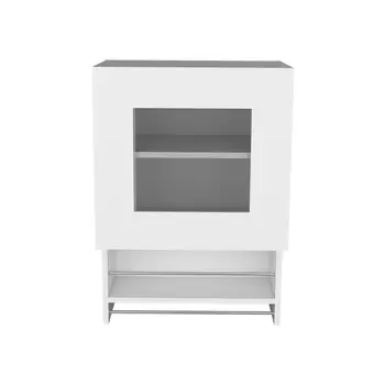 20" White Wall mounted Accent Cabinet With One Shelf