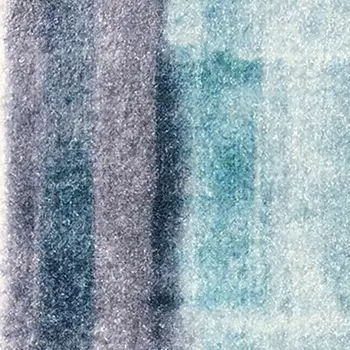 2' X 3' Turquoise Ombre Washable Area Rug With UV Protection