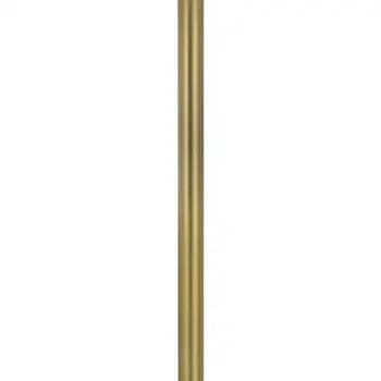 62" Nickel Tray Table Floor Lamp With White Drum Shade