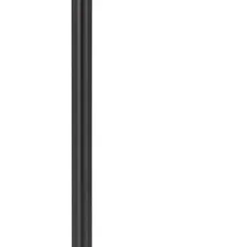 62" Bronze Tray Table Floor Lamp With Beige Drum Shade