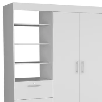 Two Piece White Bedroom Set