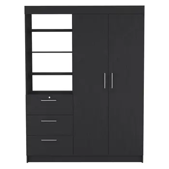 Two Piece Black Bedroom Set