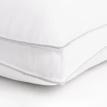 Set of Two Microfiber Down Alternative Medium Hypoallergenic Standard Size Bed Pillows