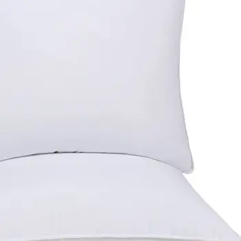 Set of Two Microfiber Down Alternative Medium Hypoallergenic European Size Bed Pillows