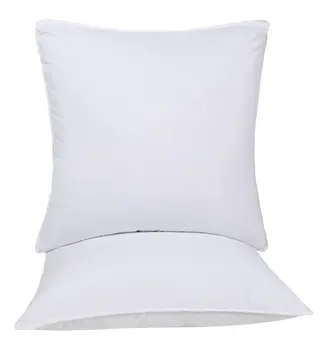 Set of Two Microfiber Down Alternative Medium Hypoallergenic European Size Bed Pillows