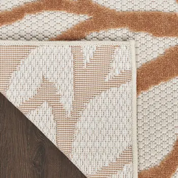 4' X 6' Ivory Green And Blue Indoor Outdoor Area Rug