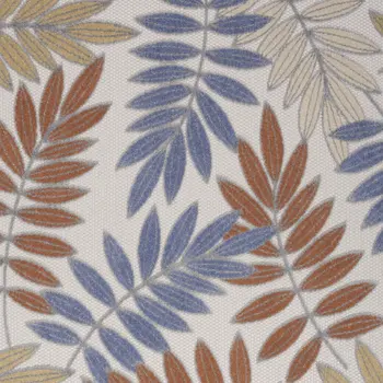 6' X 9' Blue Indoor Outdoor Area Rug