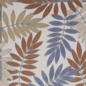 4' X 6' Blue Indoor Outdoor Area Rug