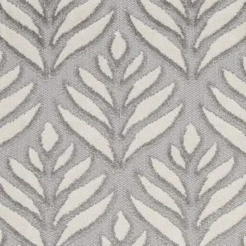 3' X 4' Gray Floral Indoor Outdoor Area Rug