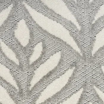 3' X 4' Gray Floral Indoor Outdoor Area Rug