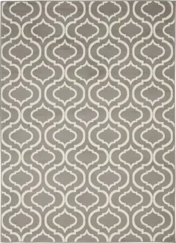 4' X 6' Gray Moroccan Power Loom Area Rug