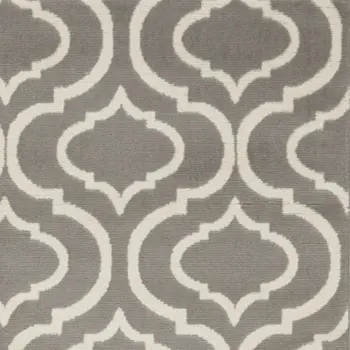 5' X 7' Gray Moroccan Power Loom Area Rug