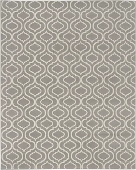 8' X 10' Gray Moroccan Power Loom Area Rug