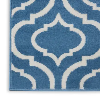 7' Gray Moroccan Power Loom Runner Rug