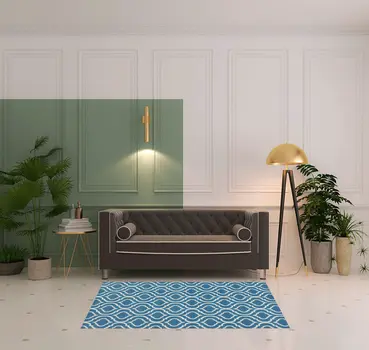 4' X 6' Gray Moroccan Power Loom Area Rug