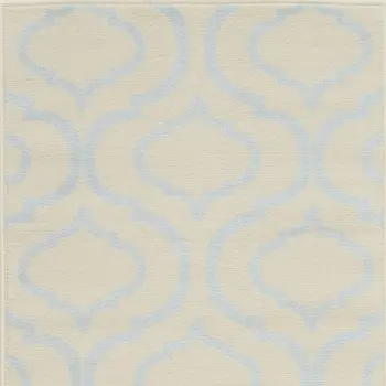 7' Gray Moroccan Power Loom Runner Rug