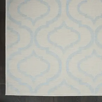 4' X 6' Gray Moroccan Power Loom Area Rug