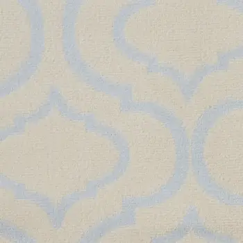 5' Gray Round Moroccan Power Loom Area Rug