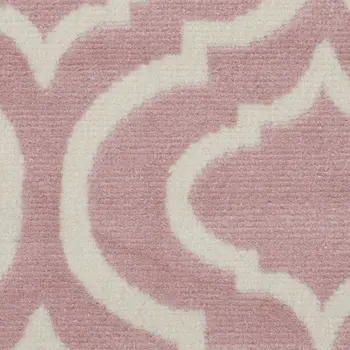 5' Gray Round Moroccan Power Loom Area Rug