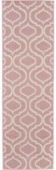 7' Gray Moroccan Power Loom Runner Rug